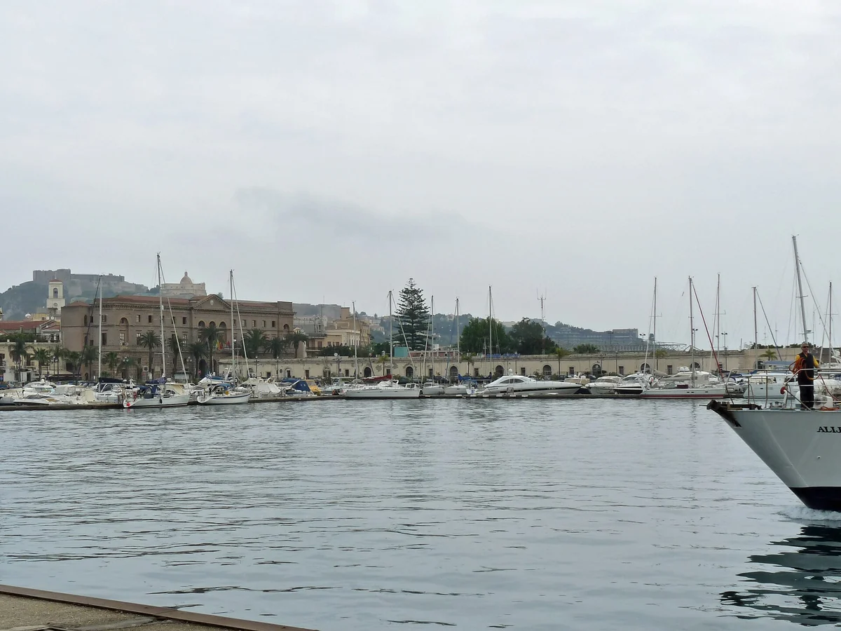 The port of Milazzo in Sicily where the Stromboli boats and hydrofoils depart, Italy
